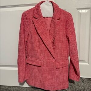 Boucle blazer.